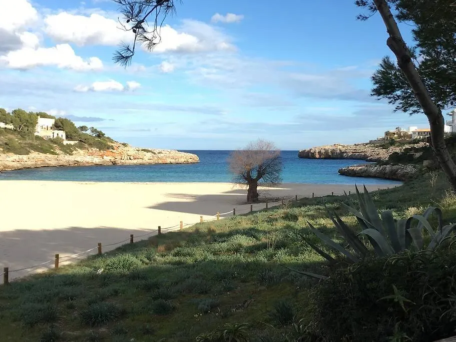 Beach Front Apartment In Cala Marsal With The Sea View ! Portocolom